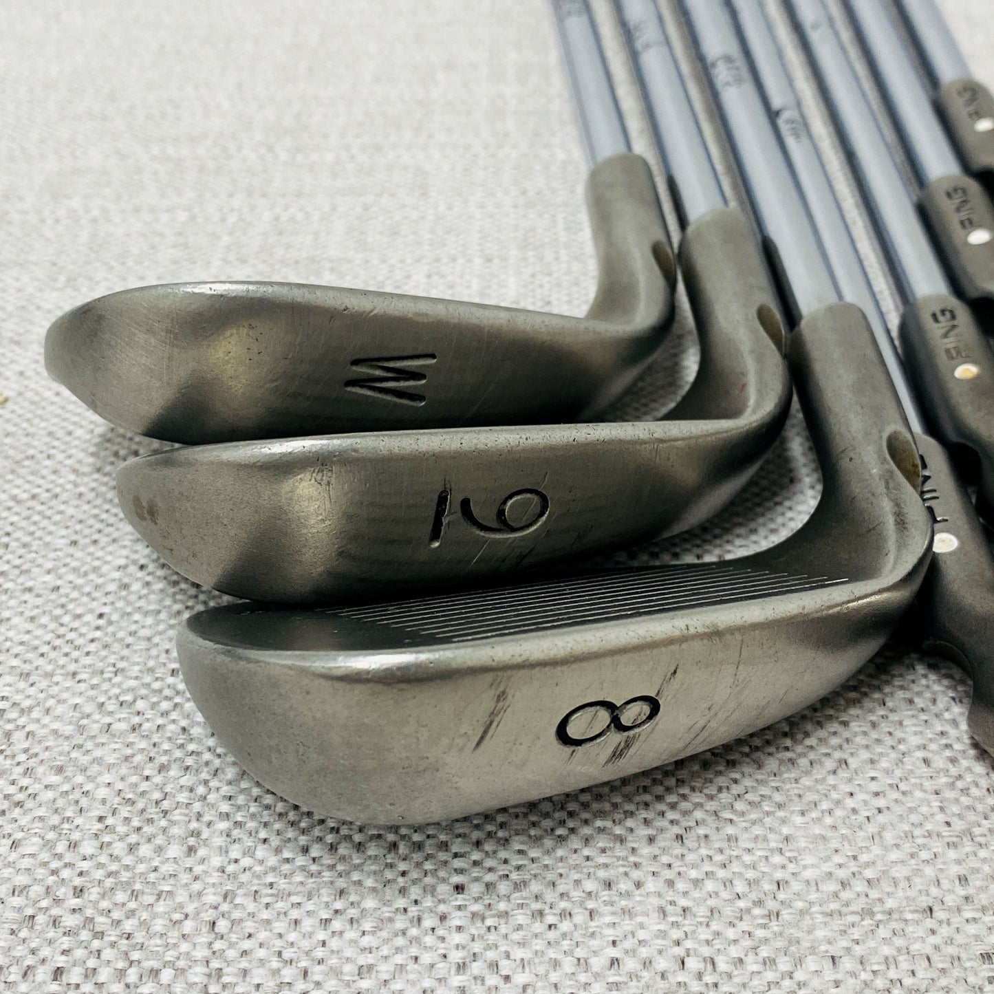 PING i10 White-Dot Single Iron. Sold Separately. Z765 Stiff Steel - Very Good Condition # 13934