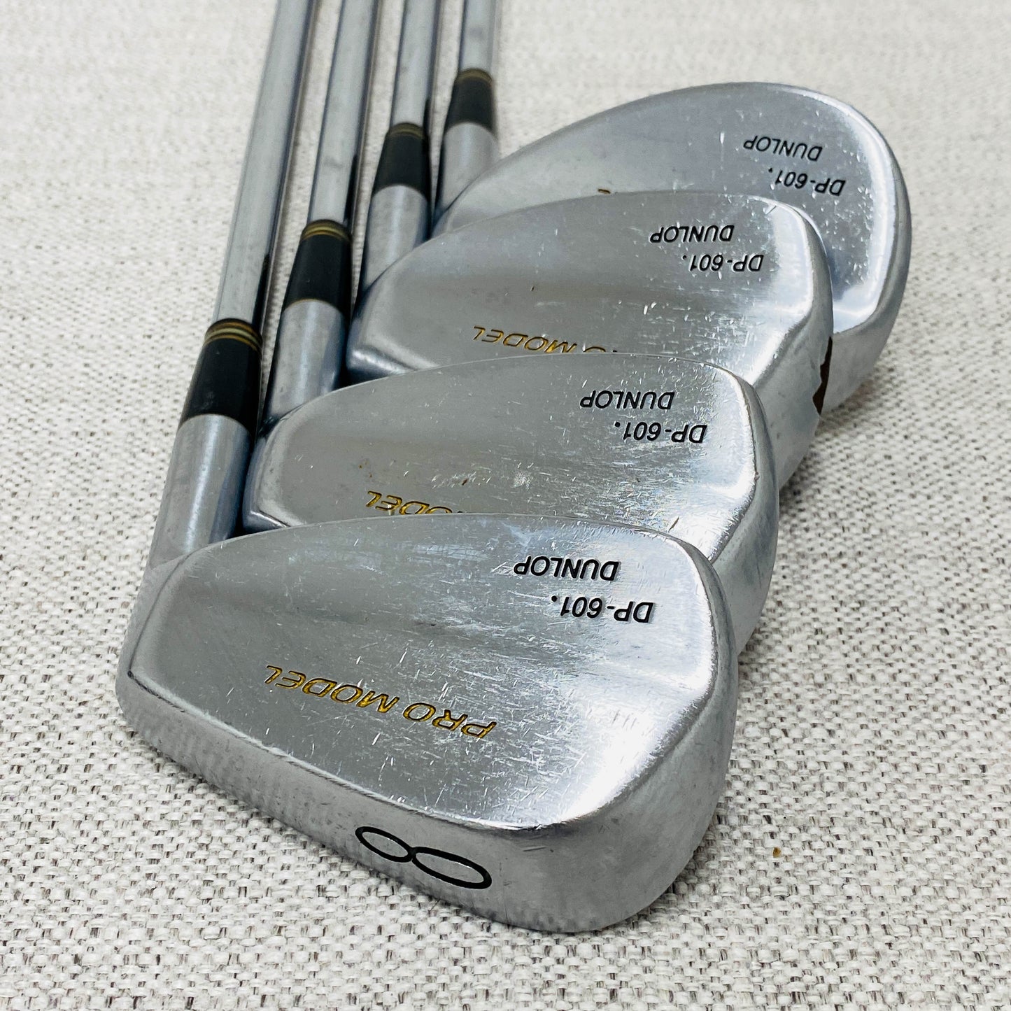 Dunlop DP-601 Pro Model Iron Set (3-P+S) S200 Stiff Steel - Good Condition # T1038