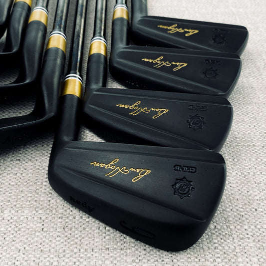 Ben Hogan 1990 Apex Iro Set (3-P) Custom Black refinish - KBS $-Taper 130 Extra Stiff